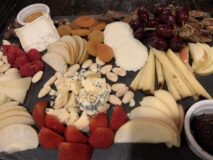 FLX Table Farmers Board consist of a large platter of local fruits and cheeses from the Finger Lakes. So very tasty and only a small part of a wonderful culinary experience.